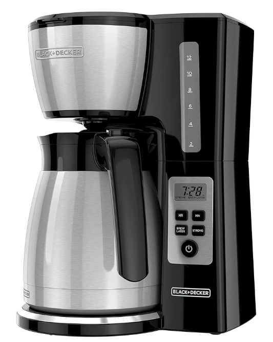 BLACK+DECKER Thermal Carafe Programmable Coffeemaker